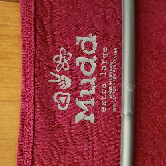 MUDD Burnout Filigree T-shirt Long Sleeve Burgundy Red Size XL - Picture 3 of 6